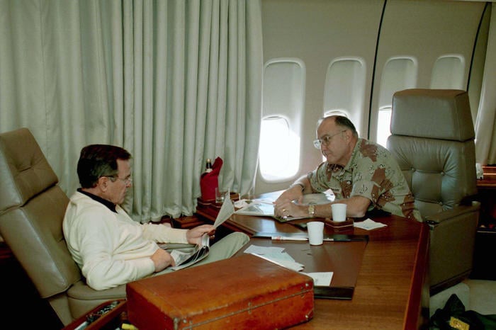 President Bush and Schwarzkopf