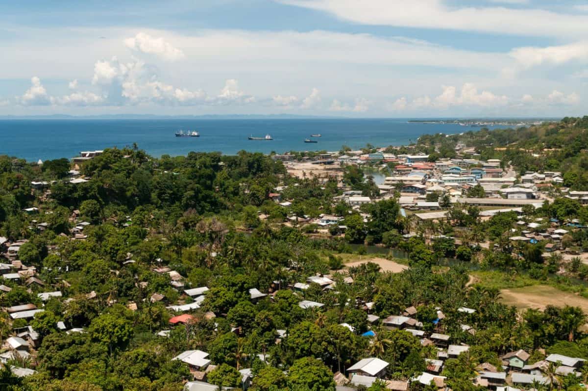View over Honiara and Iron Bottom Sound, Guadalcanal, Solomon Islands