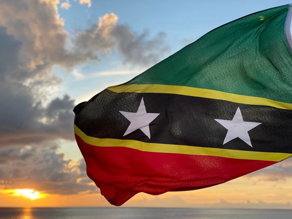 The Flag of St. Kitts.