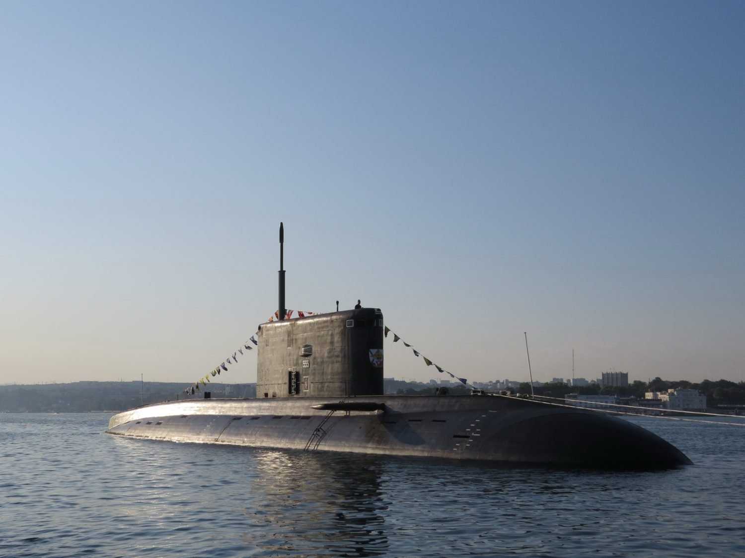 Novorossiysk submarine in Black sea