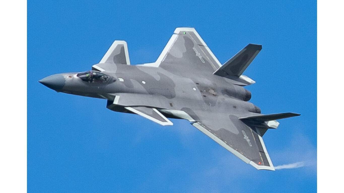 8. Chengdu J-20 (Black Eagle)