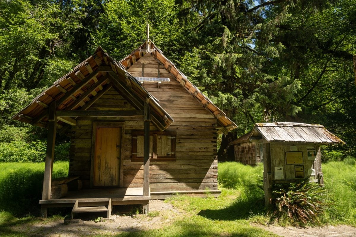 Olympus Guard Ranger Station in Olympic National Park in Summer