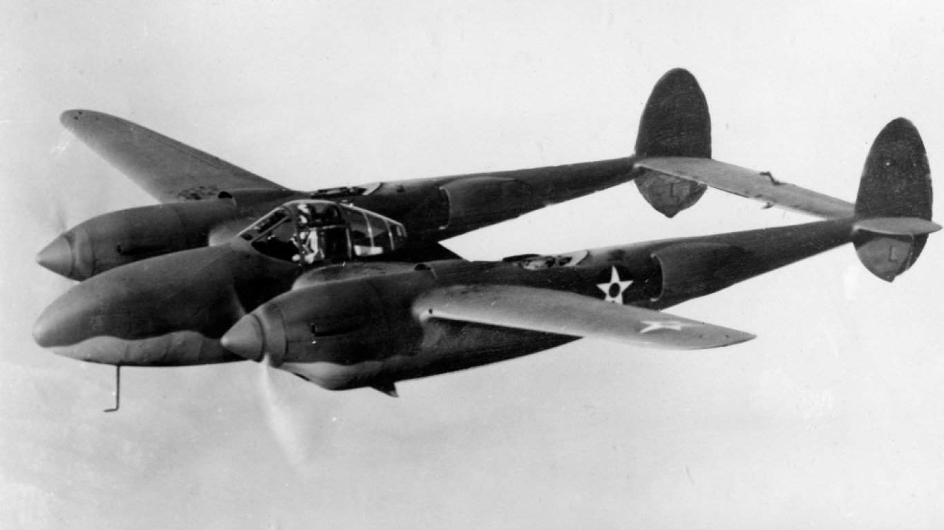 8. Lockheed P-38 Lightning