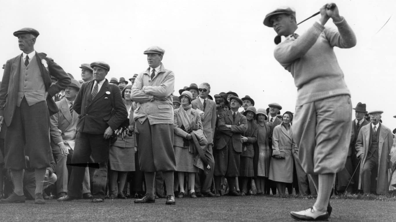 "Golf is a game that is played on a five-inch course—the distance between your ears." — Bobby Jones