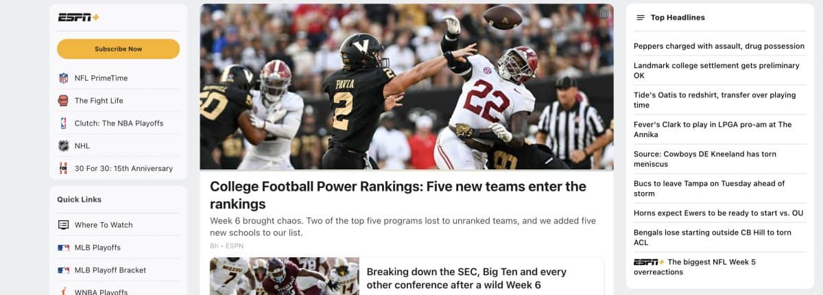 ESPN Headlines