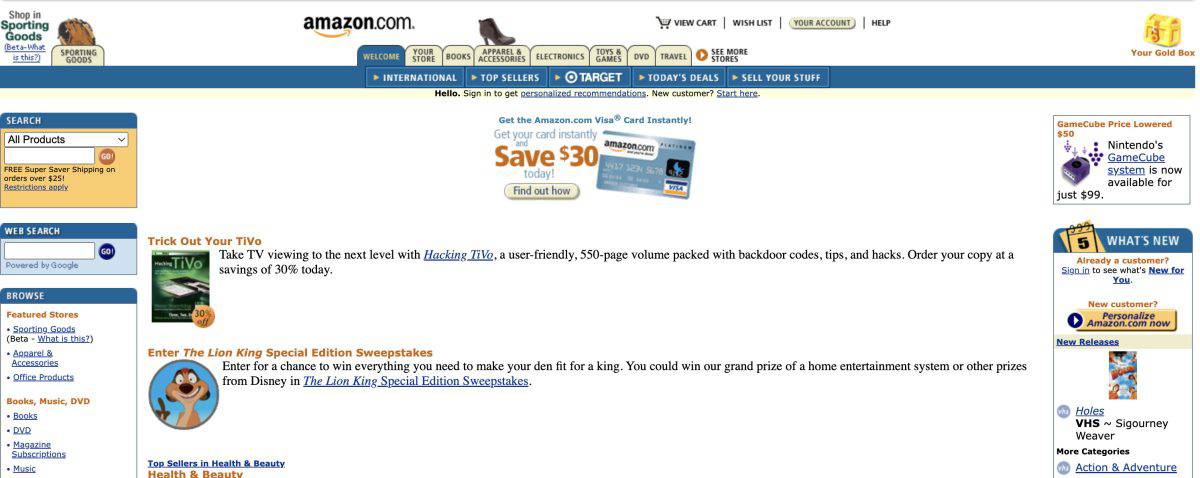 Amazon toolbar old