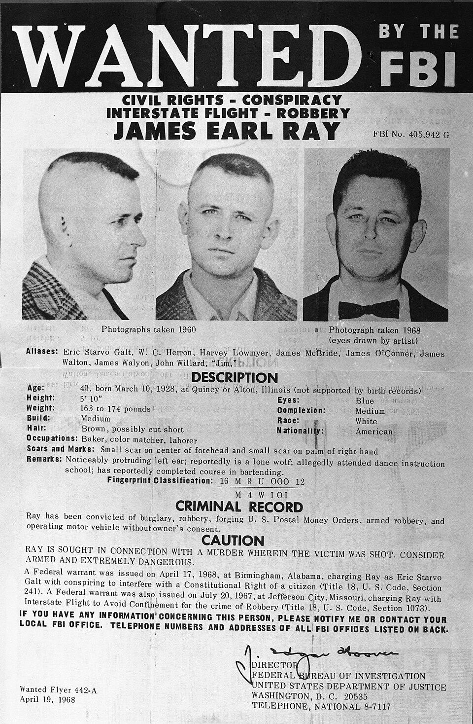 10. James Earl Ray