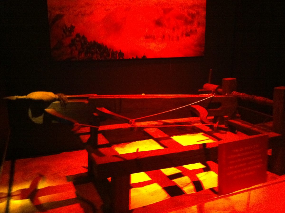 Triple-Bow Siege Crossbow, Genghis Khan Exhibit, Tech Museum San Jose, 2010
