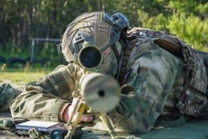 T-5000 sniper rifle silencer front side