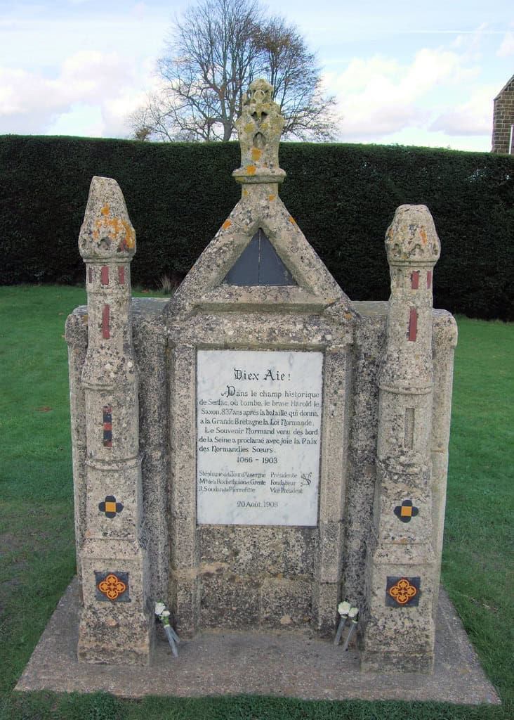 Stone Commemorating The Battle Of Hastings 1066, Battle, East Sussex.