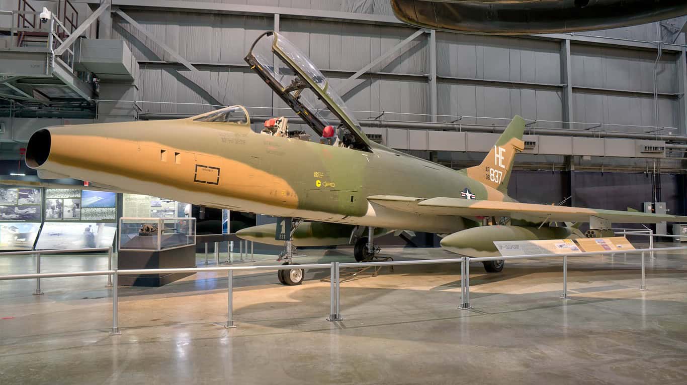9. F-100 Super Sabre
