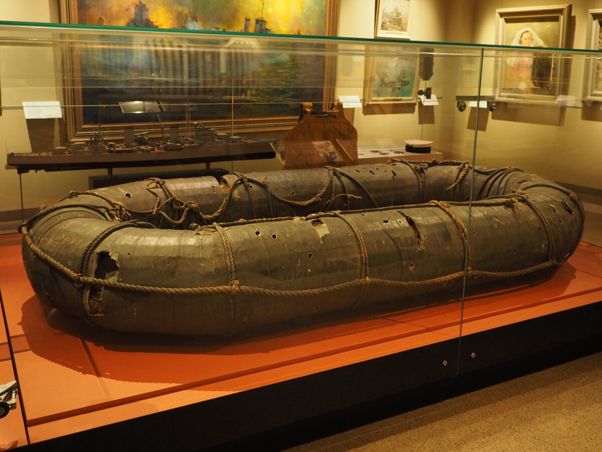 Carley float from HMAS Sydney at the AWM January 2022