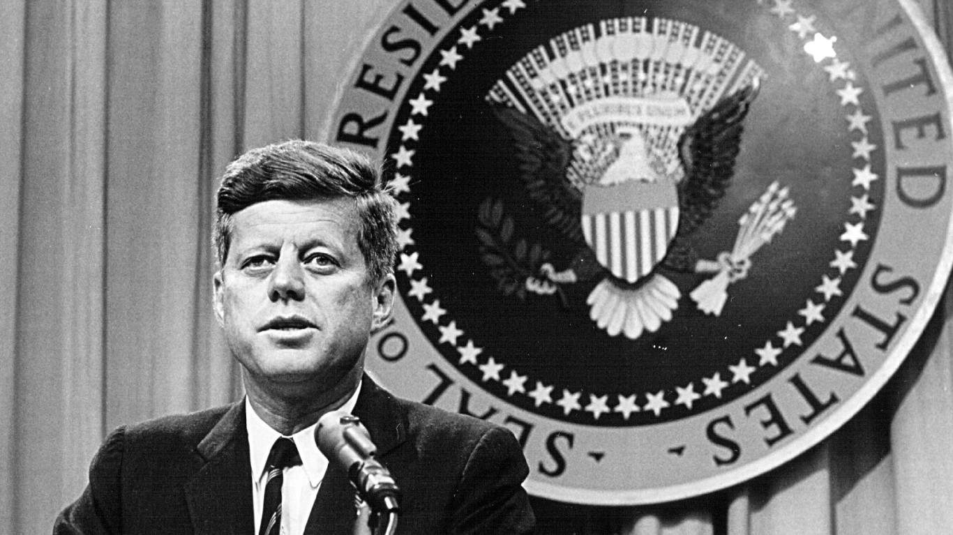 9. John F. Kennedy (1960, 1963)