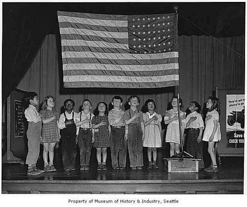 Saluting the Flag