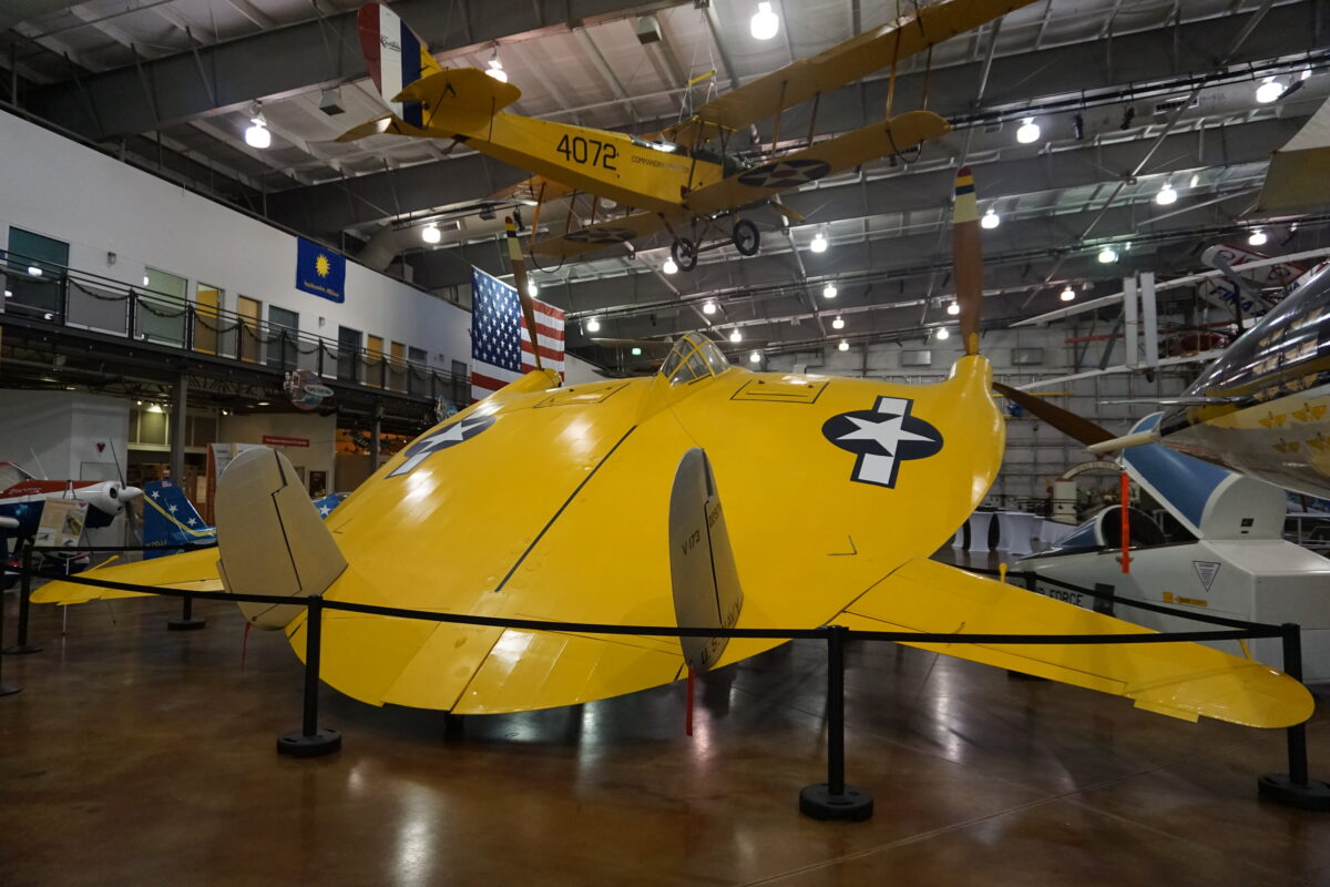 Frontiers of Flight Museum December 2015 070 (Vought V-173 'Flying Pancake')
