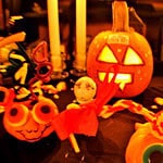 Neighborhood trick-or-treating on foot