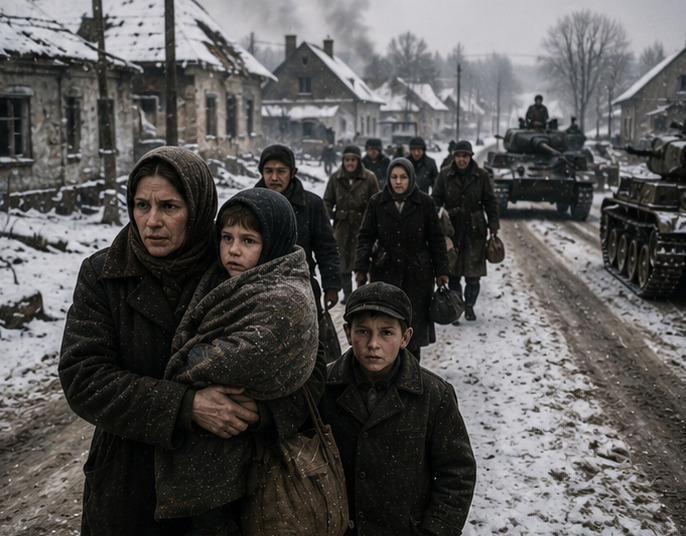 Civilians Were Trapped in the Middle of the Winter Battlefield