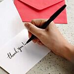 Handwritten thank-you notes