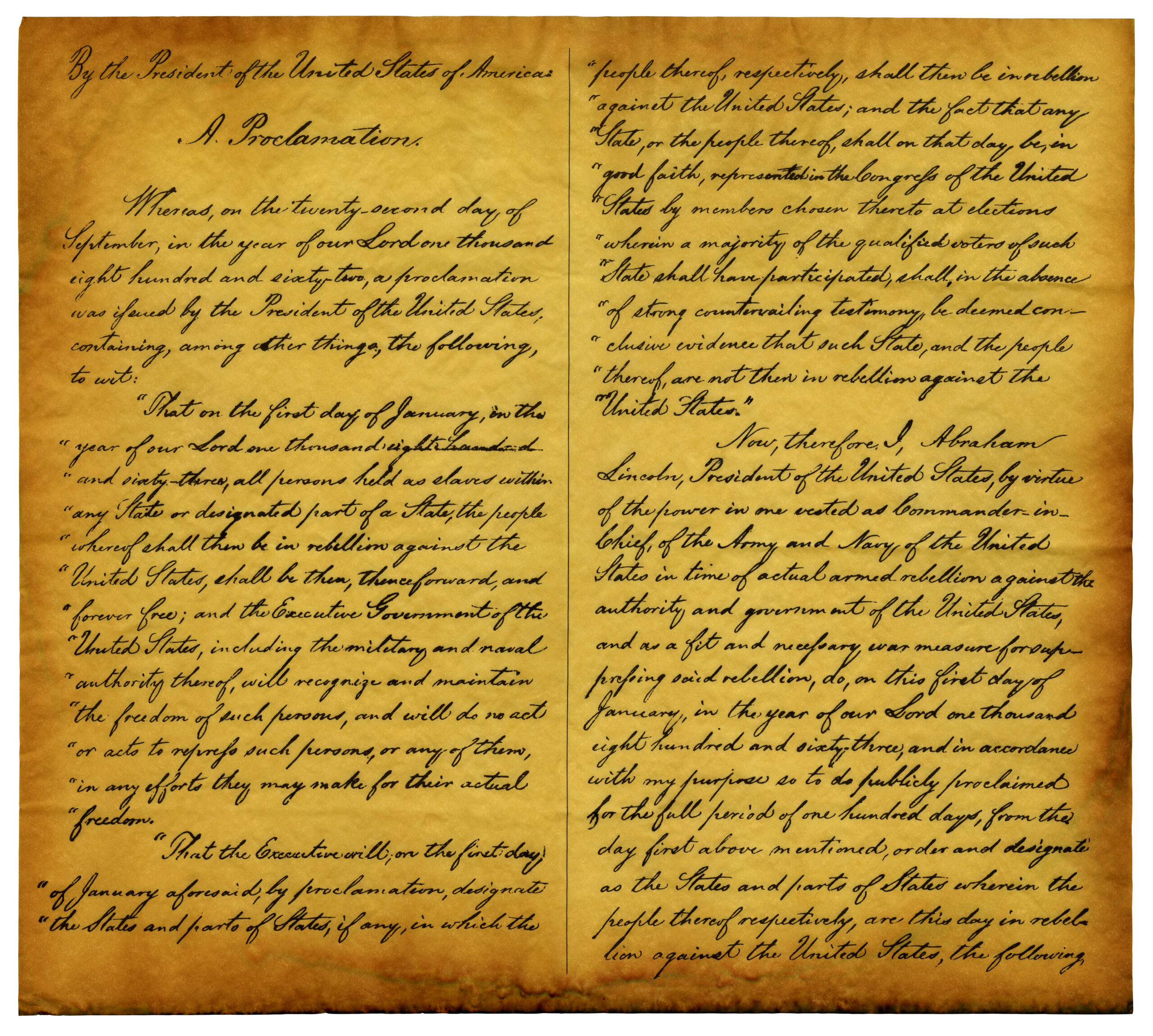 The Emancipation Proclamation Freed All the Slaves