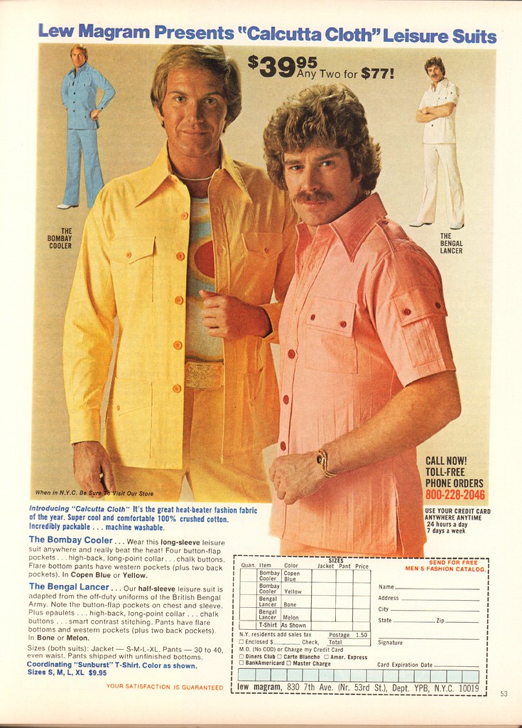 1976 Lew Magram Leisure Suits Advertisement Playboy May 1976