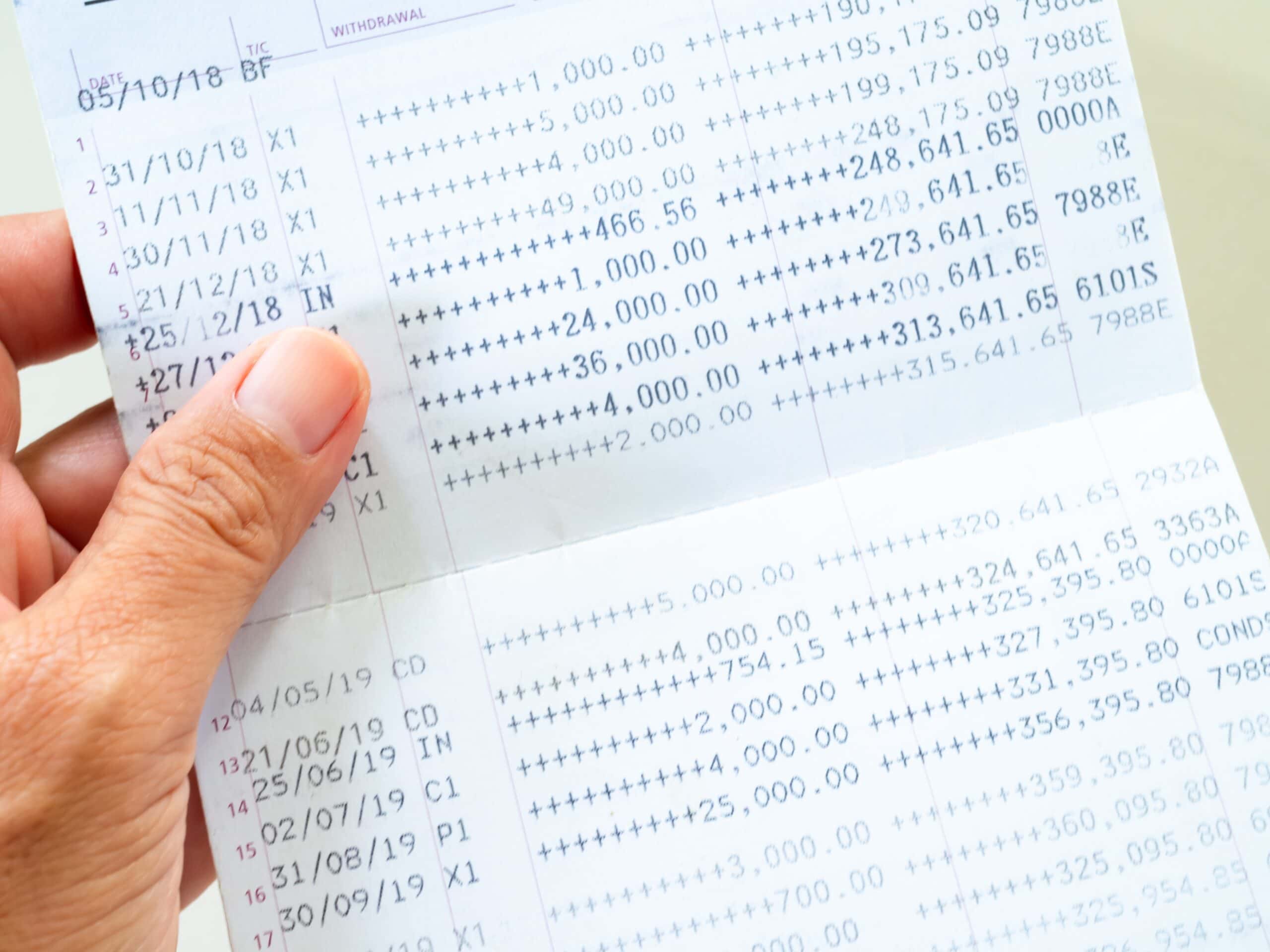 Paper Bank Statements