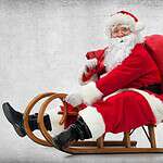 Santa Claus Wears Red