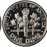 1975 No S Proof Roosevelt Dime